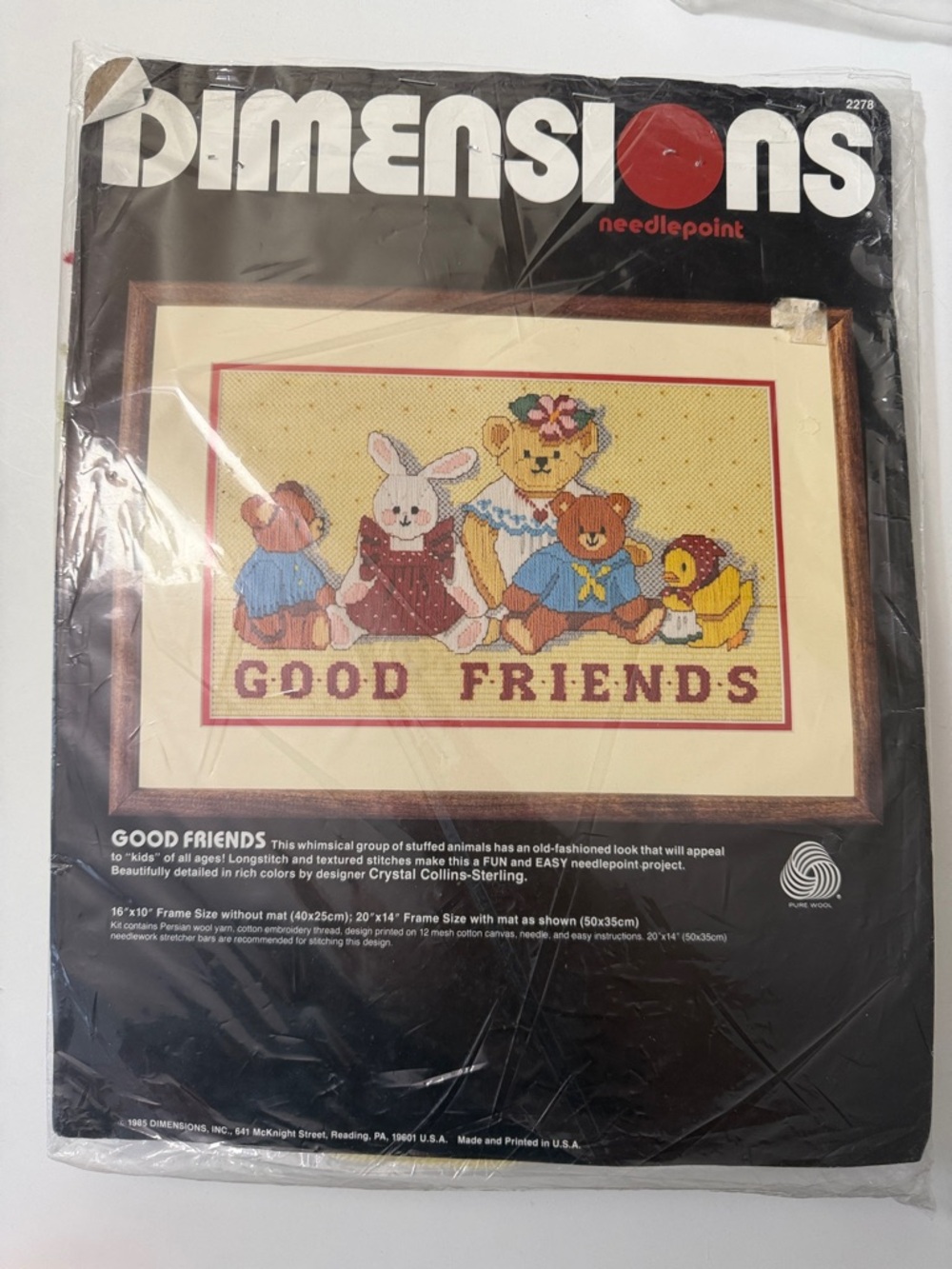 Dimensions "Good Friends" Needlepoint Kit